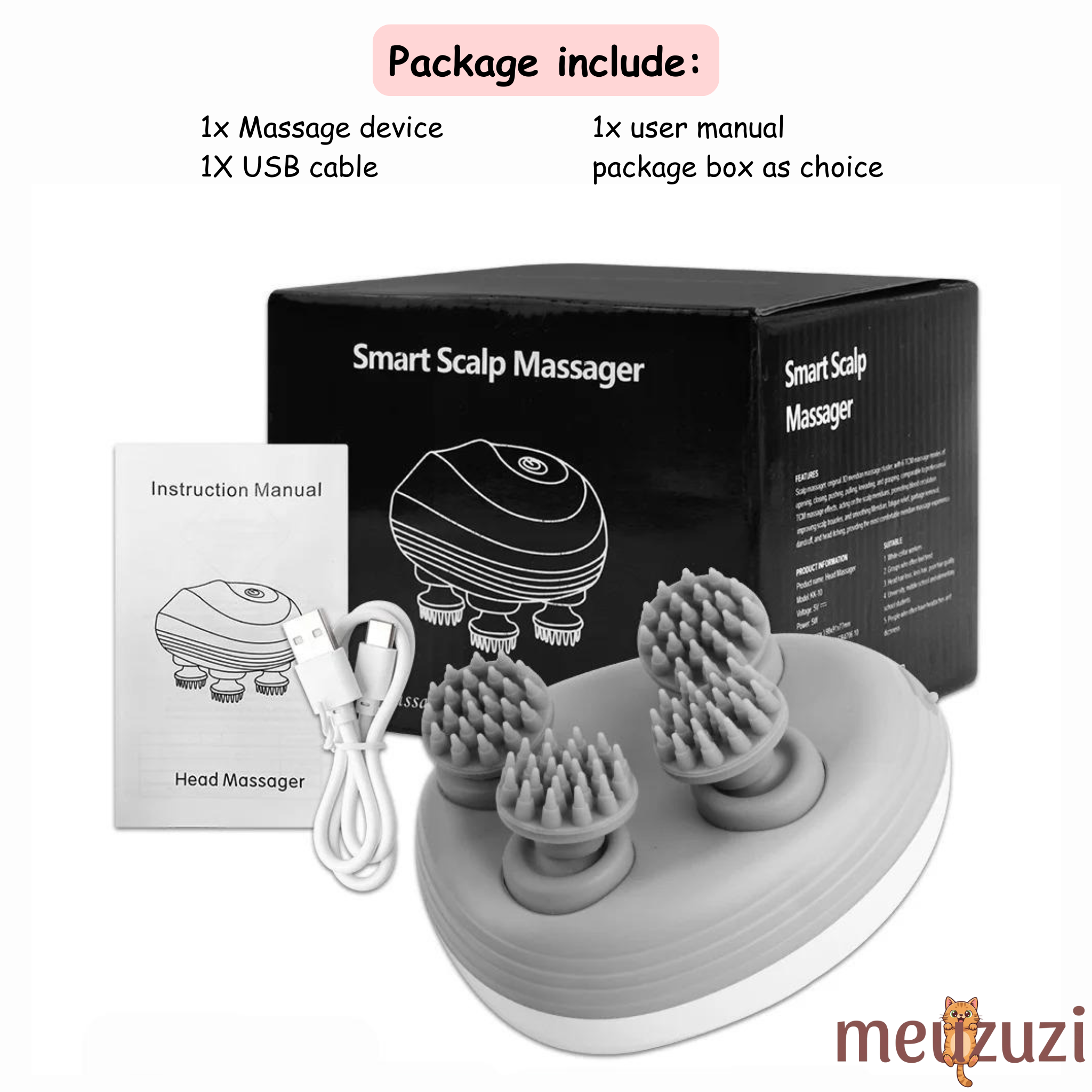 Pet Electric Head Massager