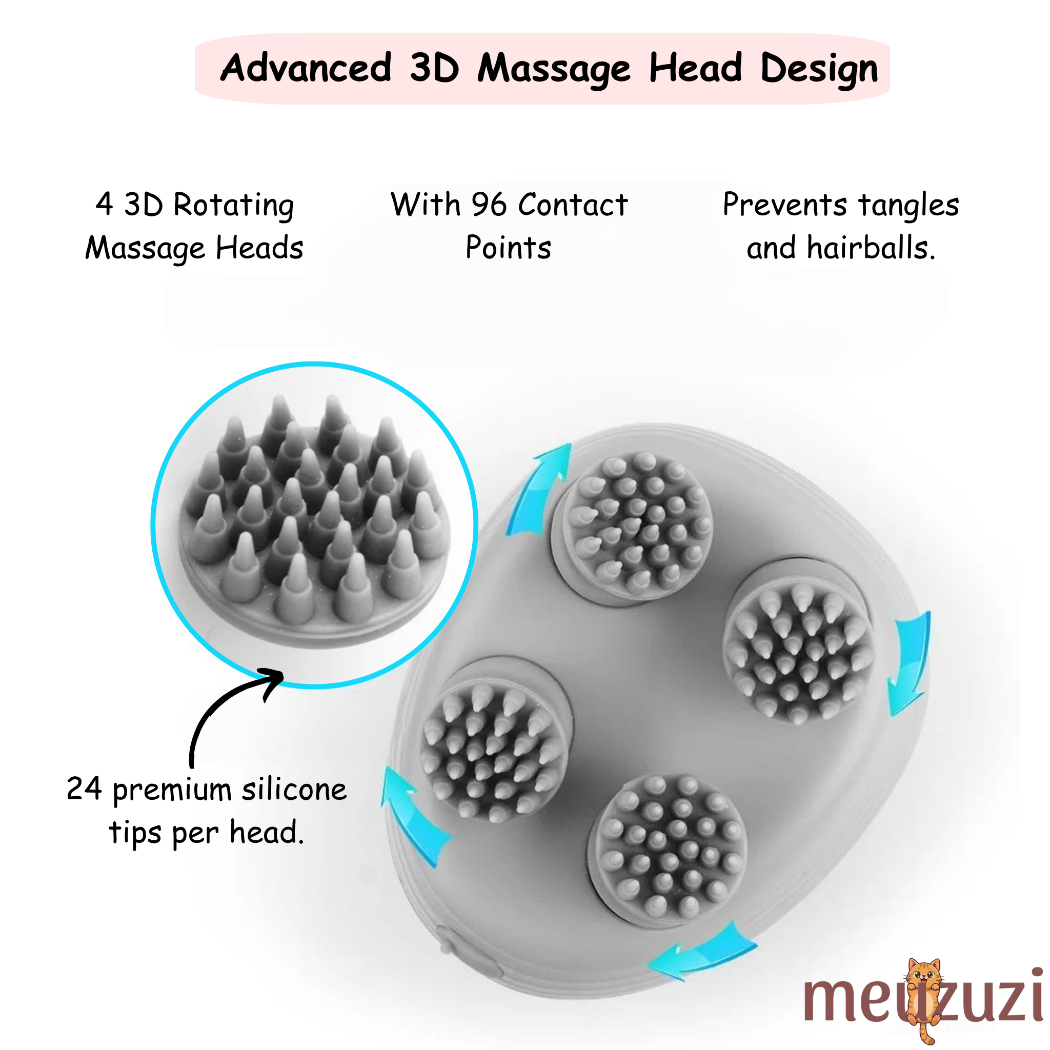 Pet Electric Head Massager